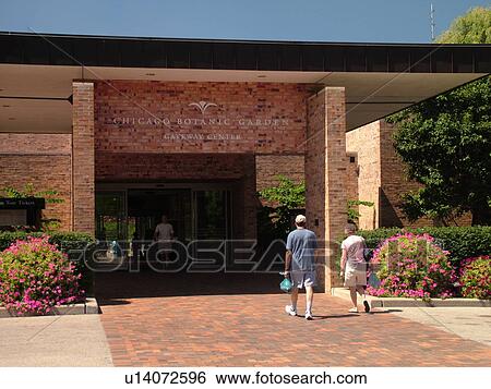 Stock Photograph -  Glencoe, IL, Illinois, Chicago Botanic Garden. Fotosearch