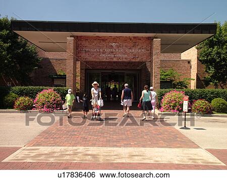 Stock Photograph -  Glencoe, IL, Illinois, Chicago Botanic Garden. Fotosearch