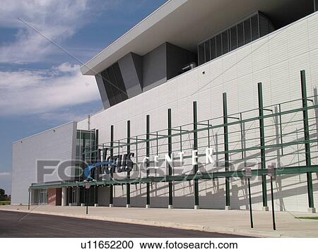 Stock Image -  Grand Forks, ND, North Dakota, Alerus Events Center, Sports Arena. Fotosearch