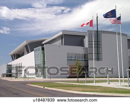 Stock Photo -  Grand Forks, ND, North Dakota, Alerus Events Center, Sports Arena. Fotosearch