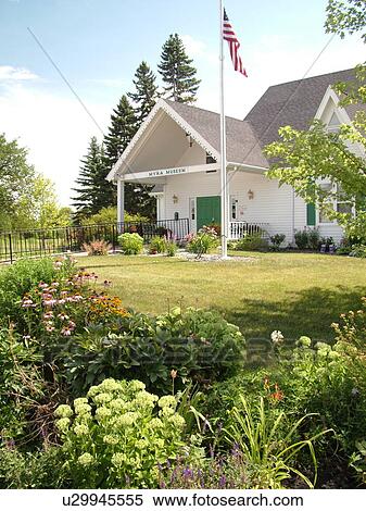 Stock Photography -  Grand Forks, ND, North Dakota, Myra Museum and Campbell House. Fotosearch