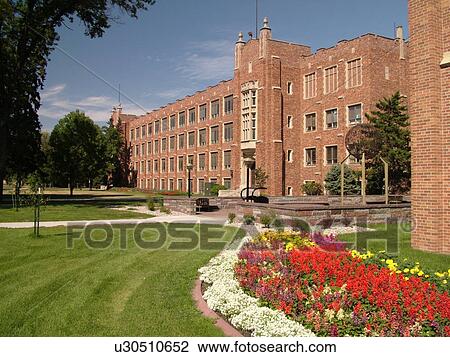 Stock Image -  Grand Forks, ND, North Dakota, University of North Dakota, campus. Fotosearch
