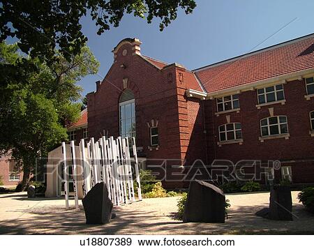 Stock Photo -  Grand Forks, ND, North Dakota, University of North Dakota, campus, Museum of Art. Fotosearch