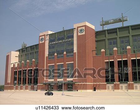 Stock Image -  Green Bay, WI, Wisconsin, Lambeau Field, NFL, football, Green Bay Packers. Fotosearch