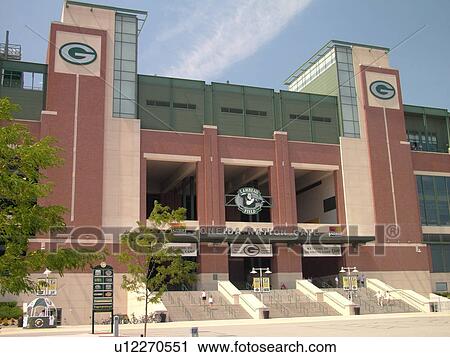 Stock Image -  Green Bay, WI, Wisconsin, Lambeau Field, NFL, football, Green Bay Packers. Fotosearch