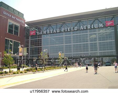 Stock Photo -  Green Bay, WI, Wisconsin, Lambeau Field, NFL, football, Green Bay Packers. Fotosearch