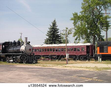 Picture -  Green Bay, WI, Wisconsin, National Railroad Museum, trains. Fotosearch