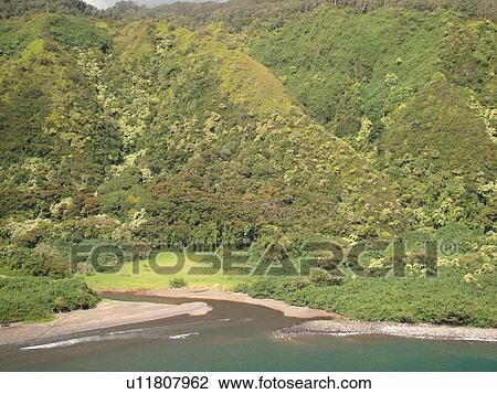 Hana Highway, Maui, HI, Hawaii, Hana Coast, Highway 360, East Maui, North Shore, Honomanu Bay View Large Photo Image Stock Image -  Hana Highway, Maui, HI, Hawaii, Hana Coast, Highway 360, East Maui, North Shore, Honomanu Bay. Fotosearch