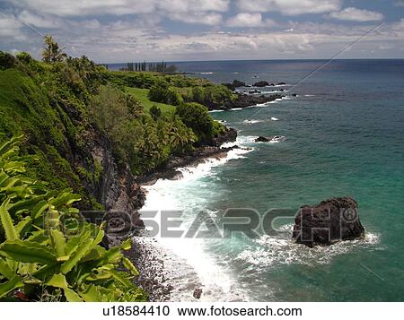 Hana Highway, Maui, HI, Hawaii, Hana Coast, Highway 360, East Maui, North Shore, Hamoa Beach View Large Photo Image Stock Image -  Hana Highway, Maui, HI, Hawaii, Hana Coast, Highway 360, East Maui, North Shore, Hamoa Beach. Fotosearch