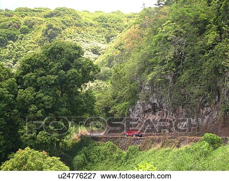 Hana Highway, Maui, HI, Hawaii, Hana Coast, Highway 360, East Maui, North Shore View Large Photo Image Stock Photo -  Hana Highway, Maui, HI, Hawaii, Hana Coast, Highway 360, East Maui, North Shore. Fotosearch