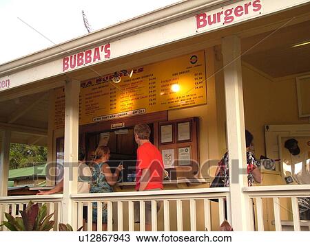 Hanalei, Princeville, Kauai, HI, Hawaii, North shore, Bubba Burgers Restaurant View Large Photo Image Stock Image - Hanalei, Princeville, Kauai, HI, Hawaii, North shore, Bubba Burgers Restaurant. Fotosearch