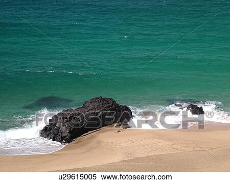 Stock Photography -  Hanalei, Princeville, Kauai, HI, Hawaii, North Shore, Lumahai Beach. Fotosearch