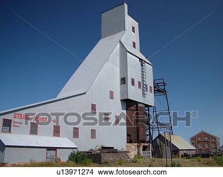 Picture -  Hancock, MI, Michigan, Quincy Mine Hoist. Fotosearch