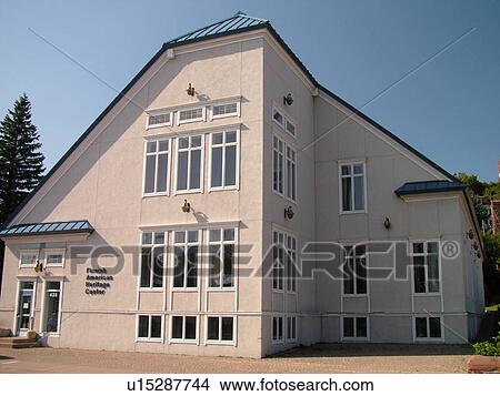 Picture -  Hancock, MI, Michigan, The Finnish-American Heritage Center at SUOMI College. Fotosearch