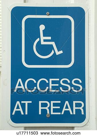 handicapped sign, parking sign View Large Photo Image Stock Image - handicapped sign, parking sign. Fotosearch