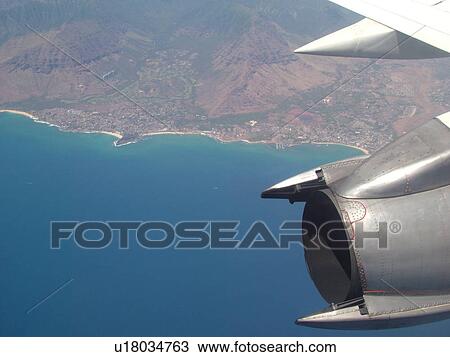 HI, Hawaii, Pacific Ocean, Aloha Airlines, Inter-Island flight, aerial of Western Oahu View Large Photo Image Stock Image - HI, Hawaii, Pacific Ocean, Aloha Airlines, Inter-Island flight, aerial of Western Oahu. Fotosearch
