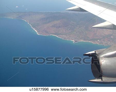 HI, Hawaii, Pacific Ocean, Aloha Airlines, Inter-Island flight, aerial of Western Oahu, clouds View Large Photo Image Stock Photograph - HI, Hawaii, Pacific Ocean, Aloha Airlines, Inter-Island flight, aerial of Western Oahu, clouds. Fotosearch