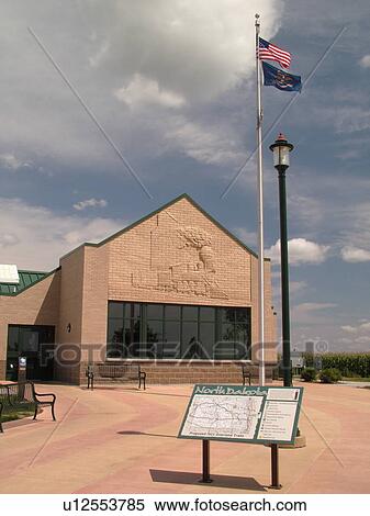 Hillsboro, ND, North Dakota, I-29 Visitor Center Rest Area, relief sculpture of train on building View Large Photo Image Stock Photography - Hillsboro, ND, North Dakota, I-29 Visitor Center Rest Area, relief sculpture of train on building. Fotosearch
