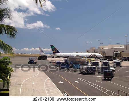 Honolulu, Oahu, HI, Hawaii, Honolulu International Airport View Large Photo Image Stock Photo - Honolulu, Oahu, HI, Hawaii, Honolulu International Airport. Fotosearch