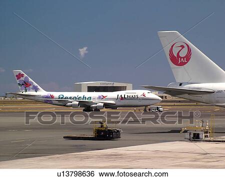 Stock Photograph -  Honolulu, Oahu, HI, Hawaii, Honolulu International Airport. Fotosearch