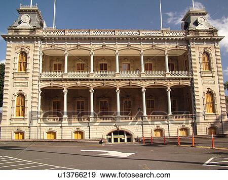 Honolulu, Oahu, HI, Hawaii, Iolani Palace State Monument, only official royal residence in the USA View Large Photo Image Stock Photo - Honolulu, Oahu, HI, Hawaii, Iolani Palace State Monument, only official royal residence in the USA. Fotosearch