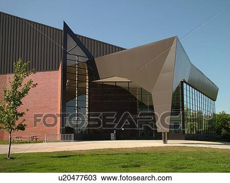Stock Image -  Houghton, MI, Michigan, Michigan Technological University, Rozsa Center. Fotosearch