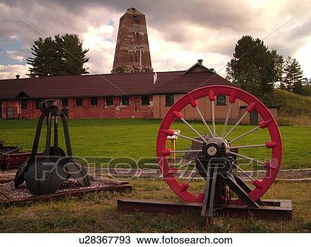 Ishpeming, MI, Michigan, Cliffs Shaft Museum, iron ore mining equipment View Large Photo Image Stock Image - Ishpeming, MI, Michigan, Cliffs Shaft Museum, iron ore mining equipment. Fotosearch
