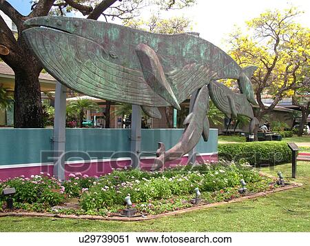 Stock Image -  Kaanapali, Maui, HI, Hawaii, Whaler's Village and Whaler's Village Museum. Fotosearch