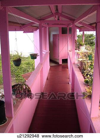 Stock Photo -  Kailua-Kona, Big Island, Island of Hawaii, HI, Hawaii, Kona Coast, Leeward, West Coast, Holualoa, Historic Kona Hotel. Fotosearch