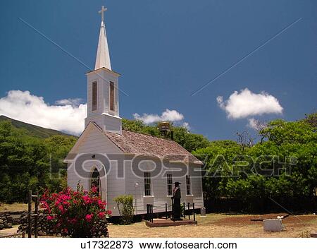 Kamalo, Molokai, HI, Hawaii, East Molokai, St. Joseph Church, one room wooden church, Father Damien View Large Photo Image Stock Image - Kamalo, Molokai, HI, Hawaii, East Molokai, St. Joseph Church, one room wooden church, Father Damien. Fotosearch