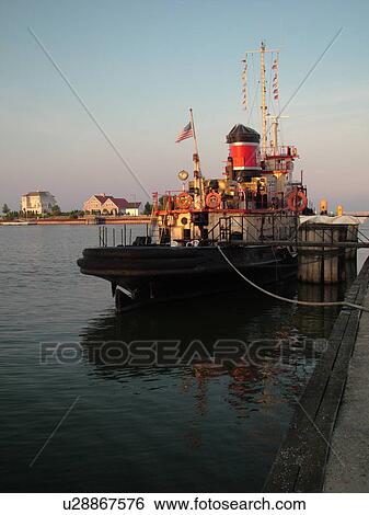 Kewaunee, WI, Wisconsin, Lake Michigan, tugboat View Large Photo Image Stock Photograph - Kewaunee, WI, Wisconsin, Lake Michigan, tugboat. Fotosearch