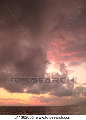 Kihei, Maui, HI, Hawaii, Leeward Coast, Maalaea Bay, Kamaloe, Kamaloe Beach, Southwestern Coast, sunset View Large Photo Image Stock Photography - Kihei, Maui, HI, Hawaii, Leeward Coast, Maalaea Bay, Kamaloe, Kamaloe Beach, Southwestern Coast, sunset. Fotosearch