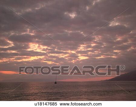 Kihei, Maui, HI, Hawaii, Leeward Coast, Maalaea Bay, Kamaloe, Kamaloe Beach, sunset, Southwestern Coast View Large Photo Image Stock Photography - Kihei, Maui, HI, Hawaii, Leeward Coast, Maalaea Bay, Kamaloe, Kamaloe Beach, sunset, Southwestern Coast. Fotosearch
