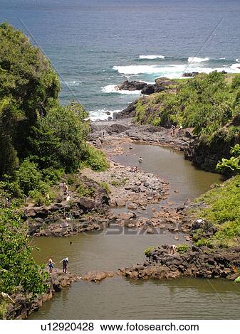 Kipahulu, Piilani Highway, Maui, HI, Hawaii, Hana Coast, East Maui, North Shore, Haleakala National Park, Oheo Gulch, Seven Pools View Large Photo Image Stock Photo - Kipahulu, Piilani Highway, Maui, HI, Hawaii, Hana Coast, East Maui, North Shore, Haleakala National Park, Oheo Gulch, Seven Pools. Fotosearch