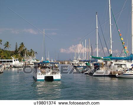 Picture -  Lahaina, Maui, HI, Hawaii, Lahaina Harbor, marina. Fotosearch