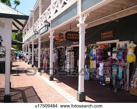 Lahaina, Maui, HI, Hawaii, West Maui, Historic Downtown, Pioneer Inn, shops View Large Photo Image Picture - Lahaina, Maui, HI, Hawaii, West Maui, Historic Downtown, Pioneer Inn, shops. Fotosearch