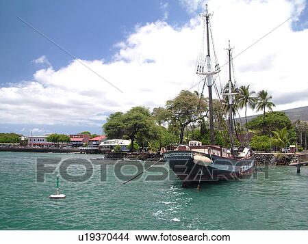 Lahaina, Maui, HI, Hawaii, West Maui, Lahaina Harbor, Carthaginian, old whaling ship View Large Photo Image Picture - Lahaina, Maui, HI, Hawaii, West Maui, Lahaina Harbor, Carthaginian, old whaling ship. Fotosearch