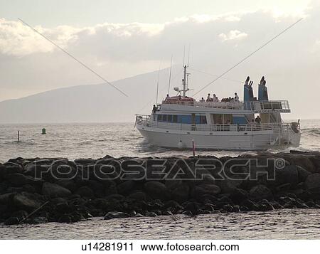 Lahaina, Maui, HI, Hawaii, West Maui, Lahaina Harbor, Molokai Princess, inter-island passenger ferry View Large Photo Image Stock Image - Lahaina, Maui, HI, Hawaii, West Maui, Lahaina Harbor, Molokai Princess, inter-island passenger ferry. Fotosearch