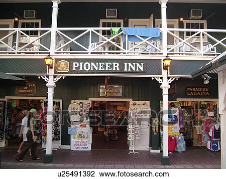 Lahaina, Maui, HI, Hawaii, West Maui, Historic Downtown, Front Street, Pioneer Inn, shops View Large Photo Image Stock Image - Lahaina, Maui, HI, Hawaii, West Maui, Historic Downtown, Front Street, Pioneer Inn, shops. Fotosearch