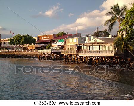 Lahaina, Maui, HI, Hawaii, West Maui, Lahaina Harbor, Front Street, seawall, waterfront View Large Photo Image Stock Photo - Lahaina, Maui, HI, Hawaii, West Maui, Lahaina Harbor, Front Street, seawall, waterfront. Fotosearch