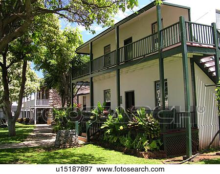 Lahaina, Maui, HI, Hawaii, West Maui, Historic Downtown, Front Street, Baldwin Home, Missionary Home of The Reverend Dwight Baldwin View Large Photo Image Stock Photo - Lahaina, Maui, HI, Hawaii, West Maui, Historic Downtown, Front Street, Baldwin Home, Missionary Home of The Reverend Dwight Baldwin. Fotosearch