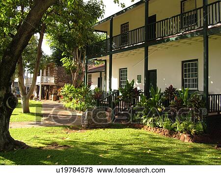 Lahaina, Maui, HI, Hawaii, West Maui, Historic Downtown, Front Street, Baldwin Home, Missionary Home of The Reverend Dwight Baldwin View Large Photo Image Stock Photo - Lahaina, Maui, HI, Hawaii, West Maui, Historic Downtown, Front Street, Baldwin Home, Missionary Home of The Reverend Dwight Baldwin. Fotosearch