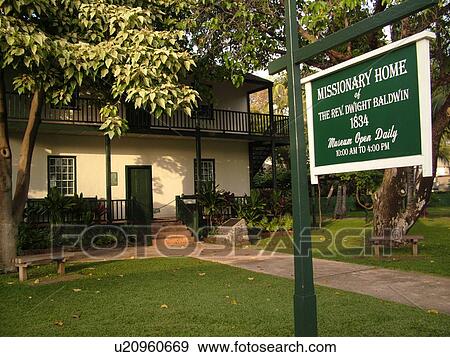 Lahaina, Maui, HI, Hawaii, West Maui, Historic Downtown, Front Street, Baldwin Home, Missionary Home of The Reverend Dwight Baldwin View Large Photo Image Stock Photo - Lahaina, Maui, HI, Hawaii, West Maui, Historic Downtown, Front Street, Baldwin Home, Missionary Home of The Reverend Dwight Baldwin. Fotosearch