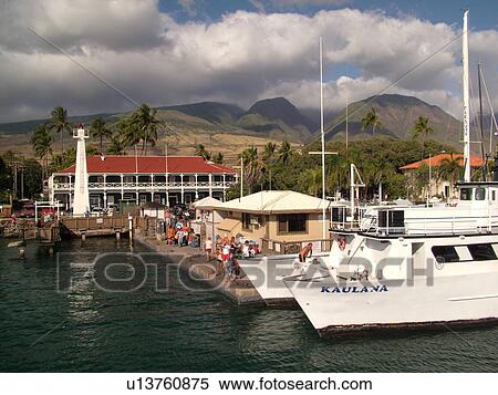 Lahaina, Maui, HI, Hawaii, West Maui, Lahaina Harbor, marina View Large Photo Image Stock Photography - Lahaina, Maui, HI, Hawaii, West Maui, Lahaina Harbor, marina. Fotosearch