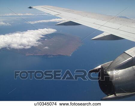Lanai, HI, Hawaii, aerial View Large Photo Image Picture - Lanai, HI, Hawaii, aerial. Fotosearch