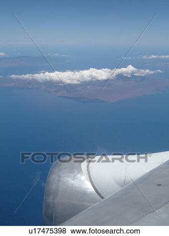 Stock Photo -  Lanai, HI, Hawaii, aerial. Fotosearch