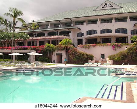 Picture -  Lanai, HI, Hawaii, Hulopoe Bay, Manele Bay Hotel. Fotosearch
