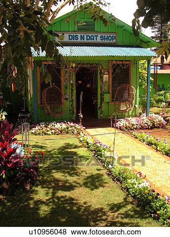 Stock Photo -  Lanai, HI, Hawaii, Lanai City, Dis N' Dat Shop. Fotosearch