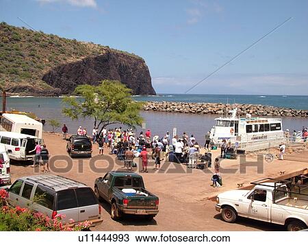 Lanai, HI, Hawaii, Lanai Island, Manele Harbor, Ferry Terminal View Large Photo Image Stock Image - Lanai, HI, Hawaii, Lanai Island, Manele Harbor, Ferry Terminal. Fotosearch
