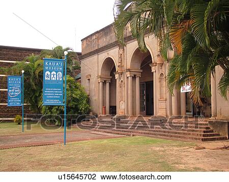 Stock Image -  Lihue, Kauai, HI, Hawaii, East Shore, Kauai Museum. Fotosearch